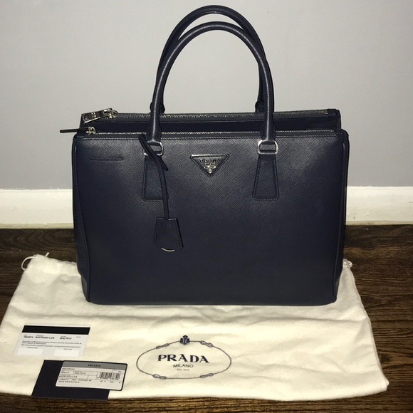 NWT Prada Saffiano Lux Double Zip Bag - Picture 2 of 8